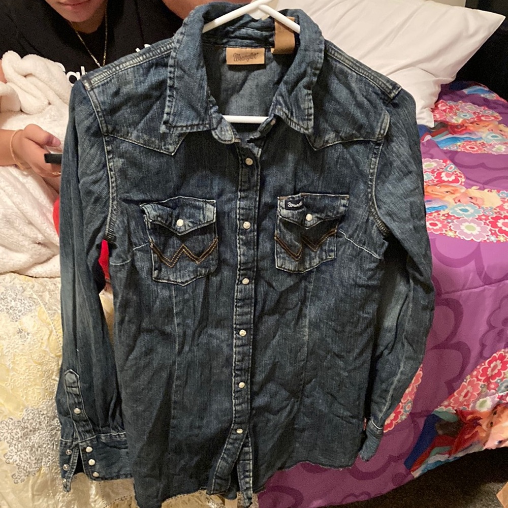 Wrangler Blue Jean Jacket Classic Denim Style